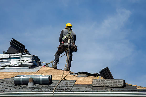 Professional Roofing technician working in Vacaville, CA